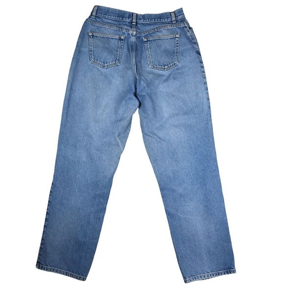 LL Bean Women's Curvy Classic Fit Light Wash Mom Jeans 90's Size 12 M/T - Picture 2 of 7